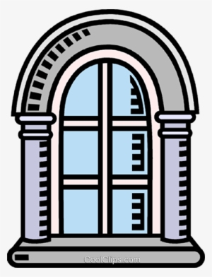 Arched Window Royalty Free Vector Clip Art Illustration - Steven Henry Song Stained Glass Blue On Youtube