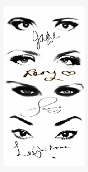 Eyebrows, Eyes, Jade Thirlwall, Jesy Nelson, Lashes, - Little Mix Drawing Eyes