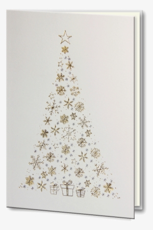 Gold And Silver Foil Christmas Tree - Christmas Tree