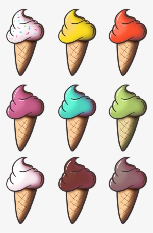 Ice Cream, Cone, Ice Cream Cone, Vanilla, Chocolate - 7 Ice Cream Clipart