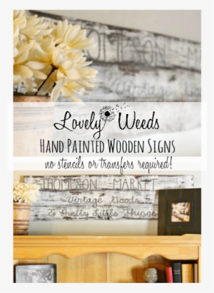 How To Paint A Rustic Wooden Signs - Frangipani