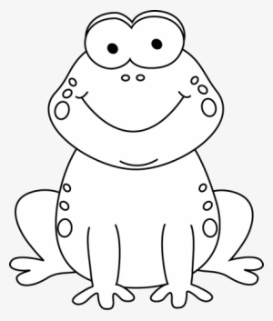 Frog Clipart Black And White - Frog Cartoon Images Black And White