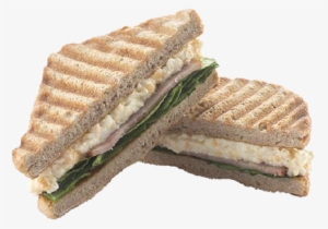mayonnaise spread atop a bed of baby spinach and chicken - chicken mayo sandwich png