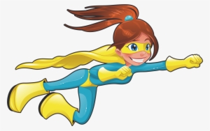 Flying Superhero Png - Girl Super Hero Cartoon