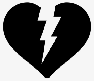Broken Icon Free Download - Broken Heart Emoji Black And White ...