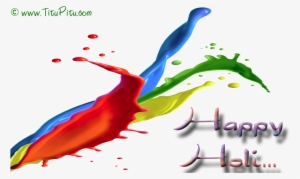 3d Paint Splatter Png Download - Pichkari Image In Png