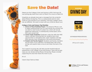 Mizzou Giving Day Save The Date Message - Zdf