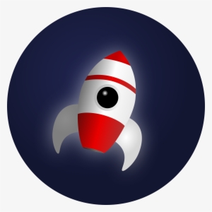 Big Image - Rocket In Space Clipart