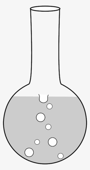 Water, Flat, Icon, Cartoon, Round, Flask, Beaker - Round Bottom Flask Drawing