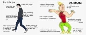 The Ghad Tpeg Meant To Be Used For Real Pictures And - Virgin Chad Meme Template