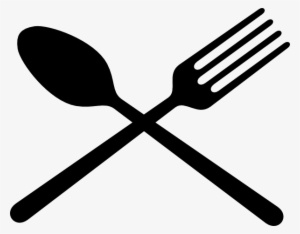 Black Fork And Spoon Cross Clip Art At Clipart Library - Spoon And Fork Crossed