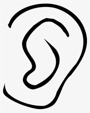 Ear Clipart Black And White - Ear Black And White