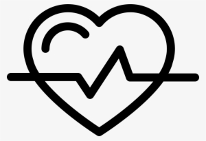 Heart Shape Outline With Lifeline Variant Comments - Heart Transparent Shape Png