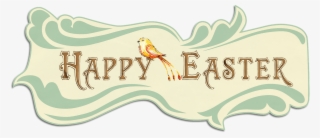 Happy Easter Banner Png - Happy Easter Vintage Clip Art