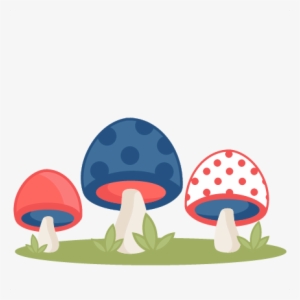 Polka Dot Mushrooms Svg Scrapbook Cut File Cute Clipart - Cute Free Clipart Mushrooms