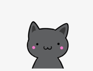Clip Library Library Cutie Stickersalma Gato Negro - Cat Kawaii Png