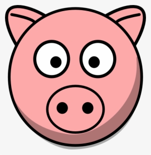 Small - Pig Head Clipart