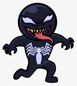 Chibi Drawing Venom - Venom Chibi Png
