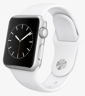 Clip Library Download Apple Watch Clipart - Apple Watch Stainless Steel White Sport Band