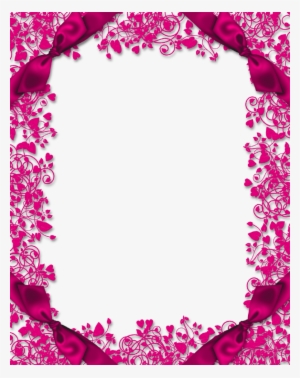 Frames With Hearts Clipart Picture Frames Clip Art - Page Border Design Flower