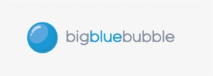 Big Blue Bubble Logo - Electric Blue