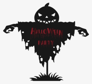 Halloween Party Scarecrow Png Clip Art Image