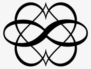 Inverted Hearts & Infinity Symbol - Polyamory Symbol