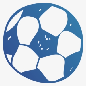 Argentinian Soccer Fan - Blue Soccer Ball Clip Art