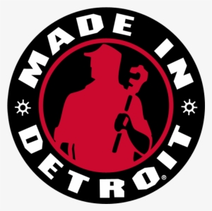 Mid 4" Stickers - Wall Decal: Made In Detroit Logo, 89x89cm.