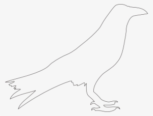 Raven Outline Svg Clip Arts 600 X 456 Px