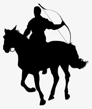 3 Drawing Bahubali Svg Transparent Library - Silhouette Of Horse And Rider