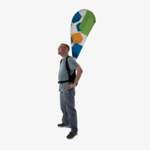 Teardrop Backpack Bowflag® - Inflatable
