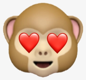 Emoji Monkey Heart Hearteyes Monkeyandheart - Emojis Monkey Heart Eyes