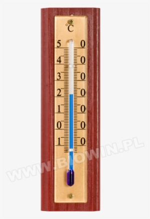 Indoor Wooden Thermometer - Gold
