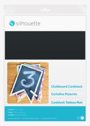 Silhouette - Adhesive-backed Chalkboard Cardstock