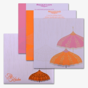 Wedding Invitation Card - Umbrella
