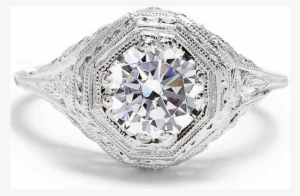 Sylvie Collection Split Shank Diamond Engagement Ring