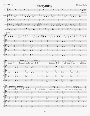Everything Sheet Music Composed By Michael Buble 1 - Swagger