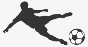 Gol Futbol Png - Soccer Player Silhouette Png