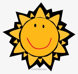 Smiling Sun Royalty Free Vector Clip Art Illustration - Indian Summer Clip Art