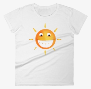 Smiling Sun White Color Shirt - T-shirt