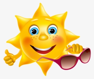 Smiling Sun Character With Hello Summer Text Stock - Smiley Soleil