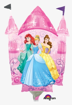 Disney Princess Dream Big Castle Mini Shape Balloon - Disney Princess Castle Airfilled Balloon - 9" Foil