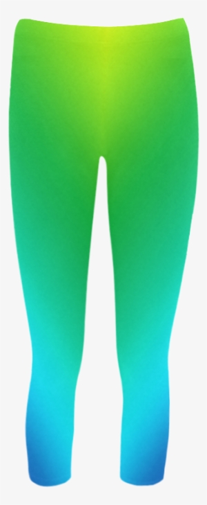 Green Gradient Vas2 Capri Legging - Leggings