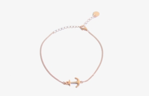 925 Rose Gold Anchor Bracelet - Bracelet
