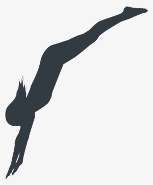 Diving - Diver Diving Board Silhouette