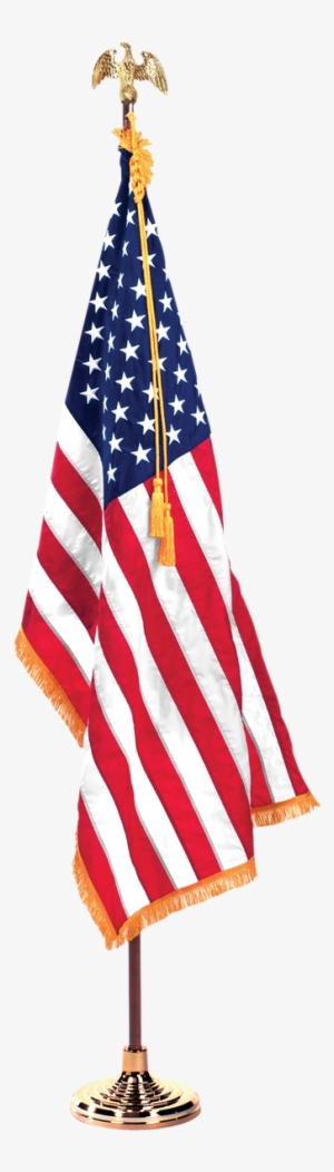 American Flag Cermonial Gift Set - Flag Usa No Wind