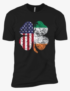 Irish American Flag Ireland Shamrock St Patricks Day - Shirt