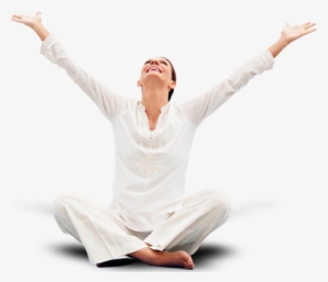 Happy Woman - Woman Meditation Back Png