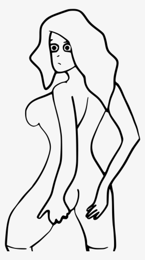 This Free Icons Png Design Of Nude Woman Looking Back